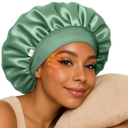 Soft Double Layer Sleep Cap - Elastic Band