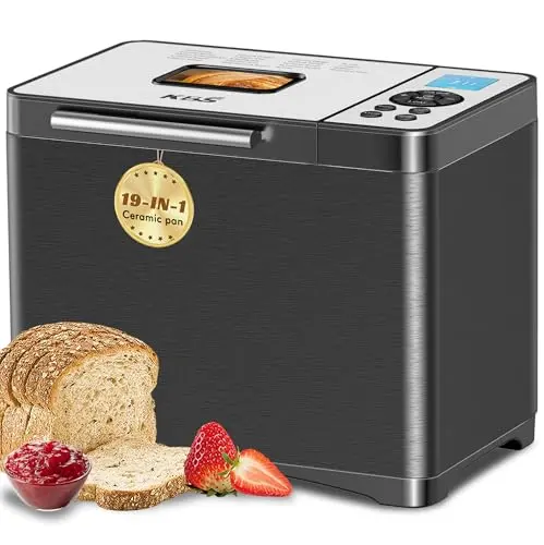 KBS programmable bread maker in black stainless steel
