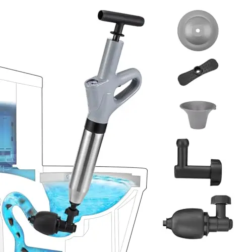 Multi-Drain High Pressure Air Plunger