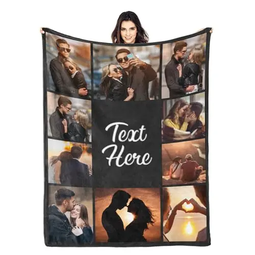 Personalized Photo Flannel Throw