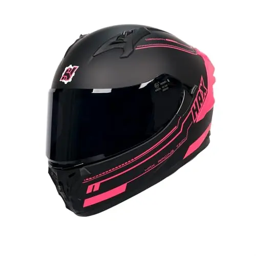 Matte Pink, Dual Visor, Full Face, Pinlock Ready