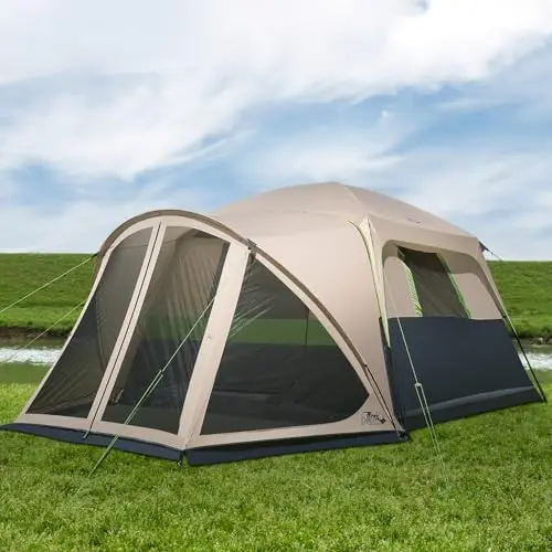 Cabin Tent with Dog-Friendly Screened Porch