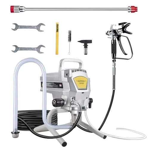 DOTOOL airless paint sprayer with extension pole and cleaning kit
