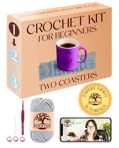 Berstuk level 1 crochet kit for absolute beginners with video tutorials
