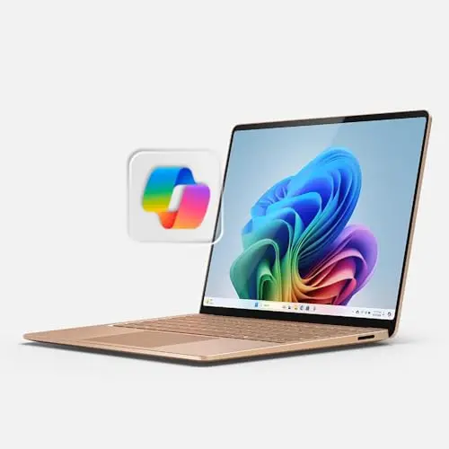 Microsoft Surface Laptop with slim design and touch display for on-the-go art