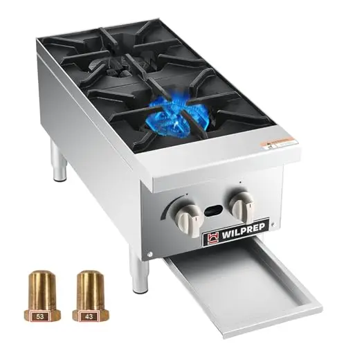 2-Burner 50,000 BTU with NG/LP Conversion Kit