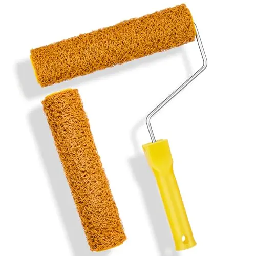 Willinglong texture paint roller set with frame