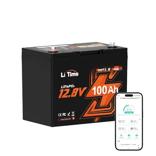 Lightweight Deep Cycle Marine Battery with Bluetooth Monitoring
