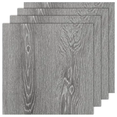 AKOLAFE grey wood grain vinyl floor tiles