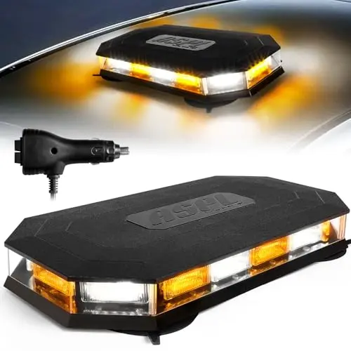 Ultra-Bright, 56 LEDs, Amber/White