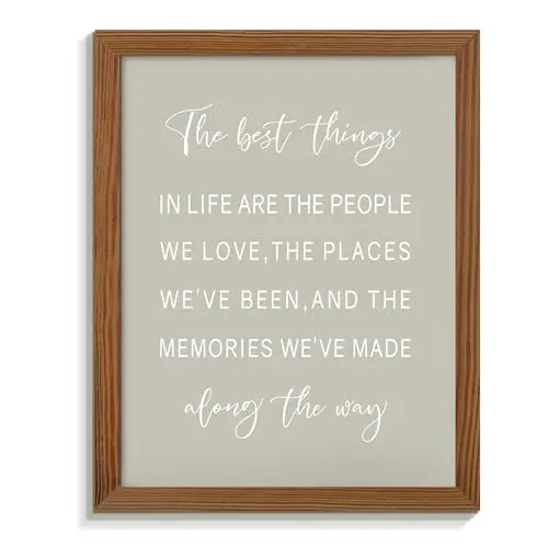 The Best Things In Life inspirational wall art plaque