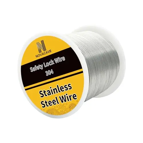 Novacave 1lb spool of stainless steel wire