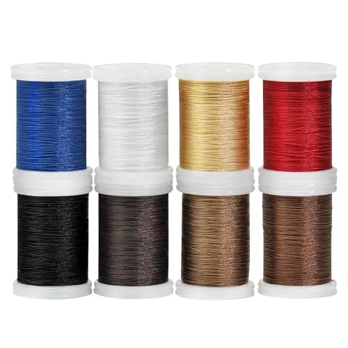 BulingBuling heavy duty bonded nylon thread spools in 8 vibrant colors