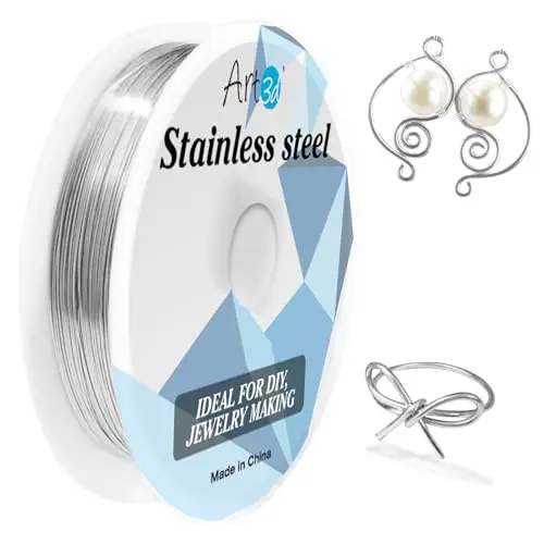 Art3d stainless steel crafting wire spool