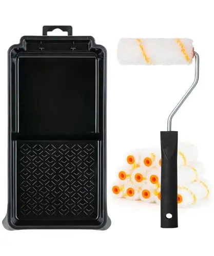 Bates 4-inch paint roller kit with microfiber covers