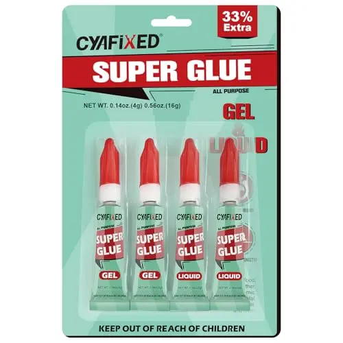 CYAFIXED super glue multipack with gel and liquid formulas