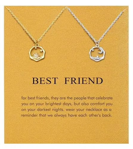 BFF Friendship Pendant Set (Sun Moon)