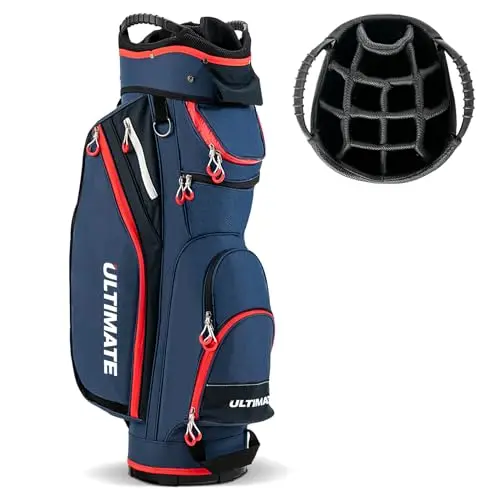 Spacious Cart Bag with Cooler & Rain Hood