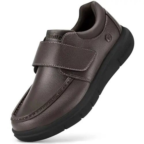 Dress Casual Leather Diabetic Sneaker