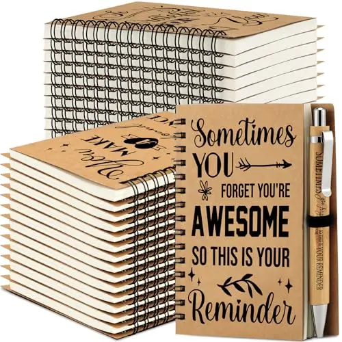 Bulk Journal + Bamboo Pen Sets - 96 Pack