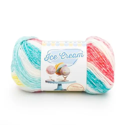 Lion Brand Ice Cream yarn in Funfetti color