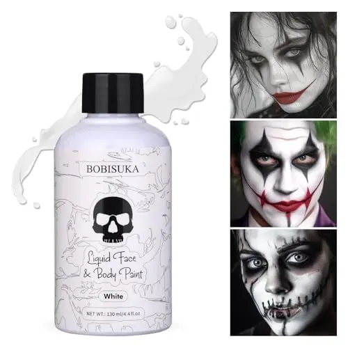 BOBISUKA white liquid face body paint in tube