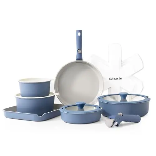 Stackable Design | Removable Handles, Ceramic Nonstick