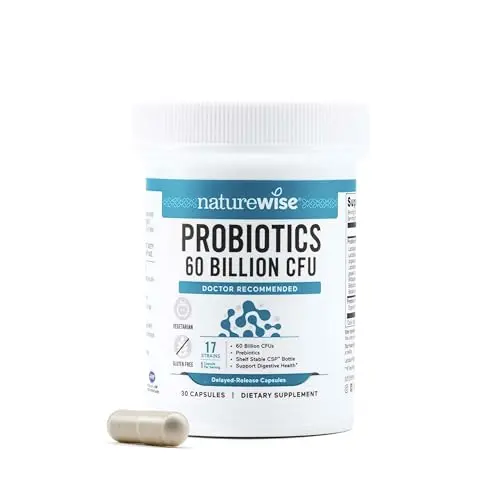17 Strains + Organic Prebiotics, 30 Capsules