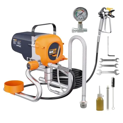 MAXXT airless paint sprayer with stand for heavy-duty cabinet projects