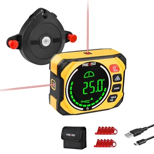 PREXISO digital laser level and angle gauge