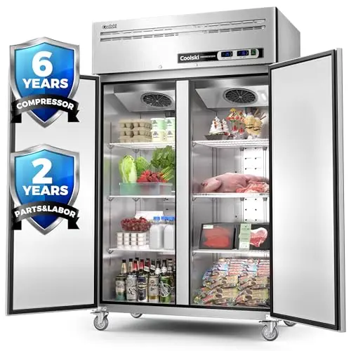 36 Cu.ft Dual-Temp, Stainless, 2-Door