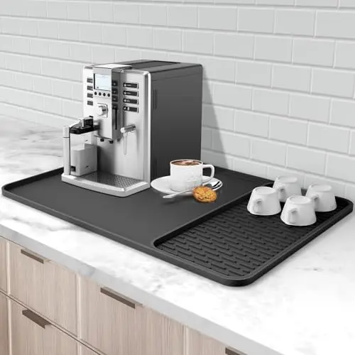Garolue silicone coffee mat with detachable drying rack