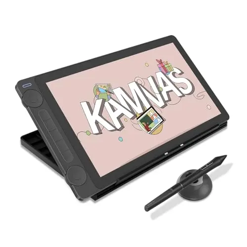 HUION Kamvas 13 Gen 3 drawing tablet with full-laminated screen