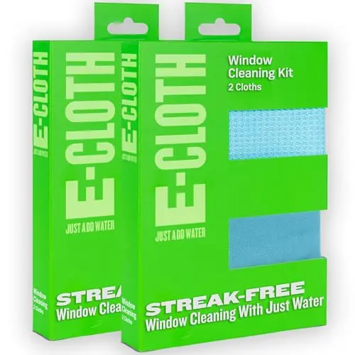 Water-only, two-cloth microfiber kit