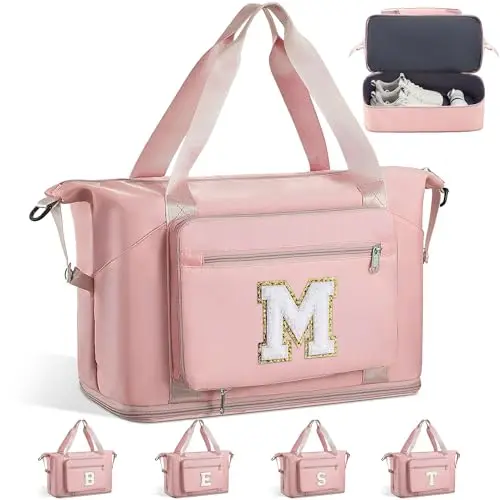 Personalized duffle, expandable for travel