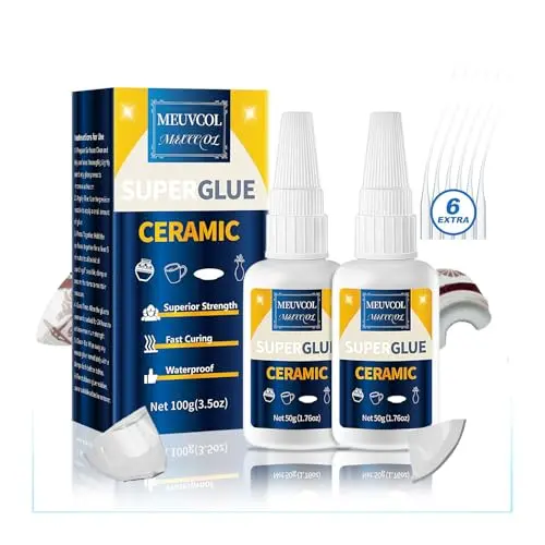 Meuvcol ceramic glue repair kit with large 100g bottle and precision tip