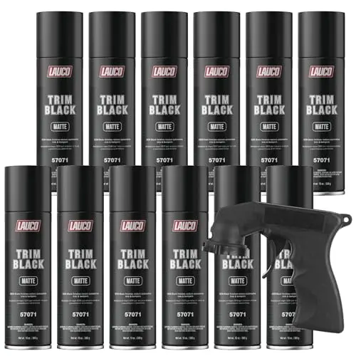 LAUCO Trim Black Matte automotive spray paint cans