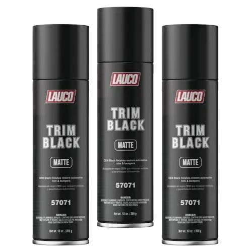 LAUCO Trim Black matte automotive spray paint cans