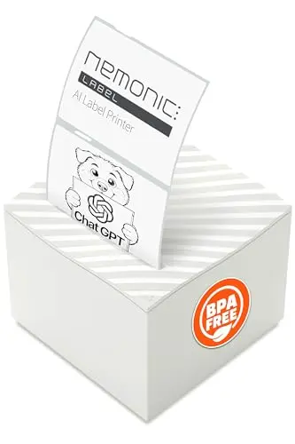 Portable Inkless Bluetooth Thermal Label Printer