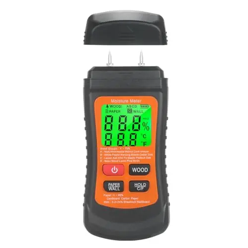 ANNPER moisture meter with backlit display and multiple modes