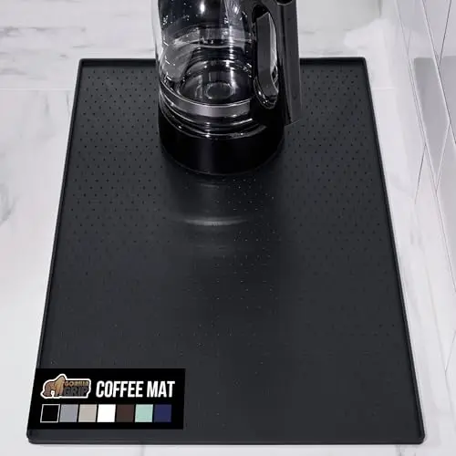 Gorilla Grip silicone coffee mat with raised edge