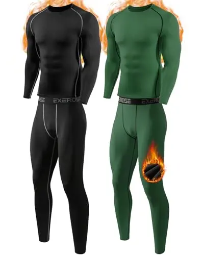 Fleece Lined Compression Top & Bottom
