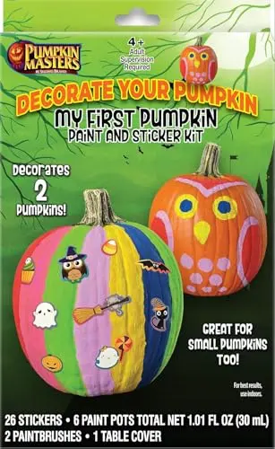 Pumpkin Masters first pumpkin paint and sticker kit for young children