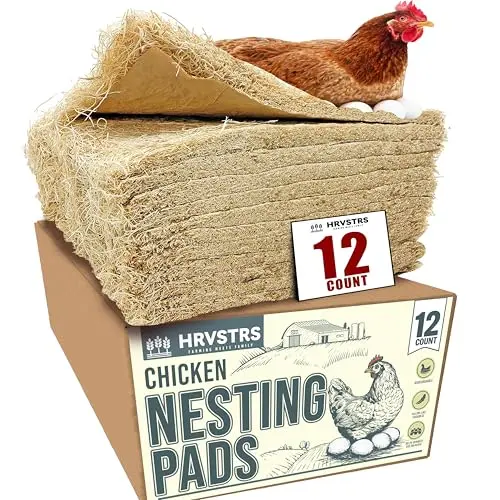 Trendiees aspen nesting pads with stable footing for chickens