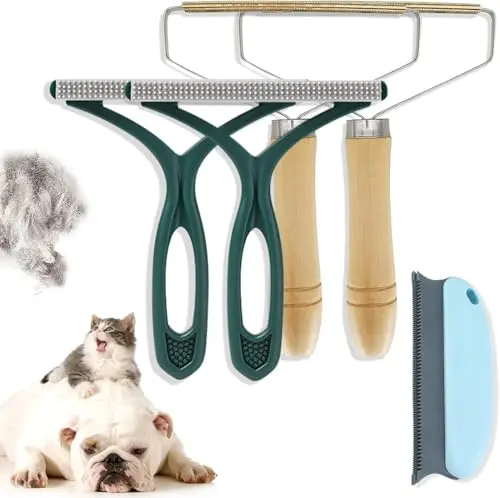ROAKFONK 5-piece pet hair remover set with different shapes