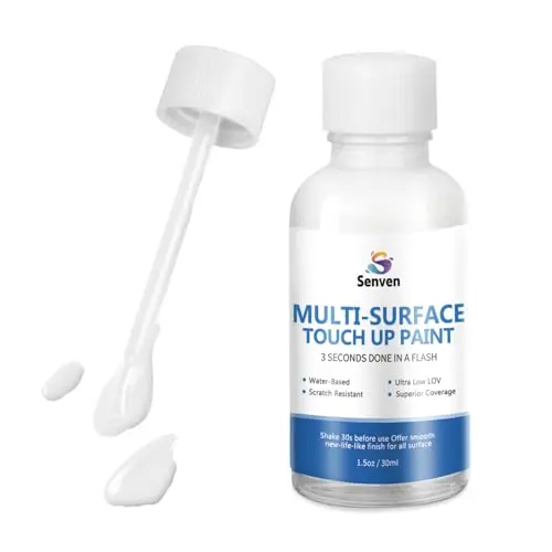 SENVEN White Appliance Touch Up Paint Pen with brush applicator