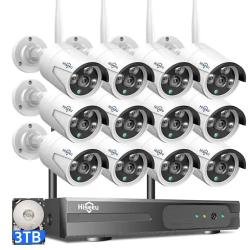 16CH Wireless 12-Camera Home System