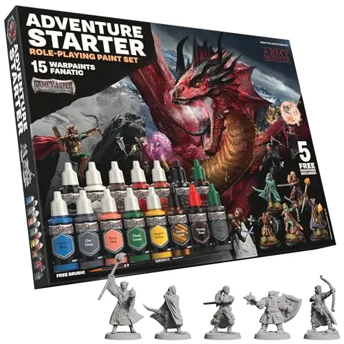 The Army Painter GameMaster Adventure Starter Set with miniatures and paints