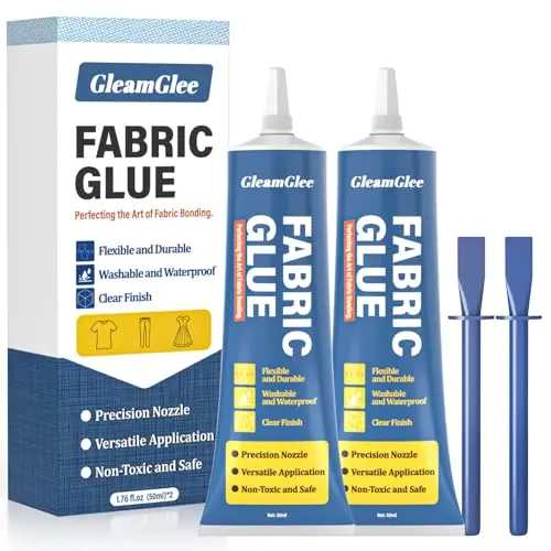 GleamGlee Fabric Glue two-pack bottles