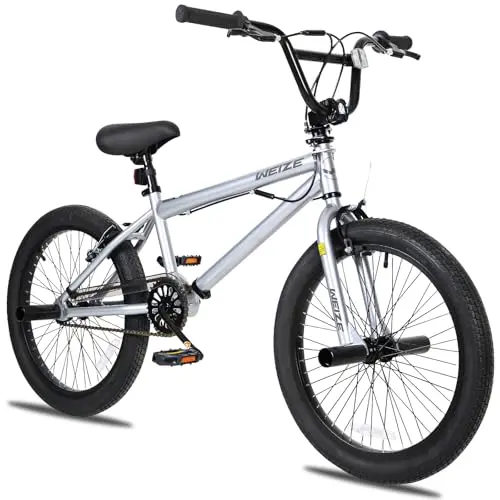 20" Pro Trick Bike, 4 Pegs, Silver